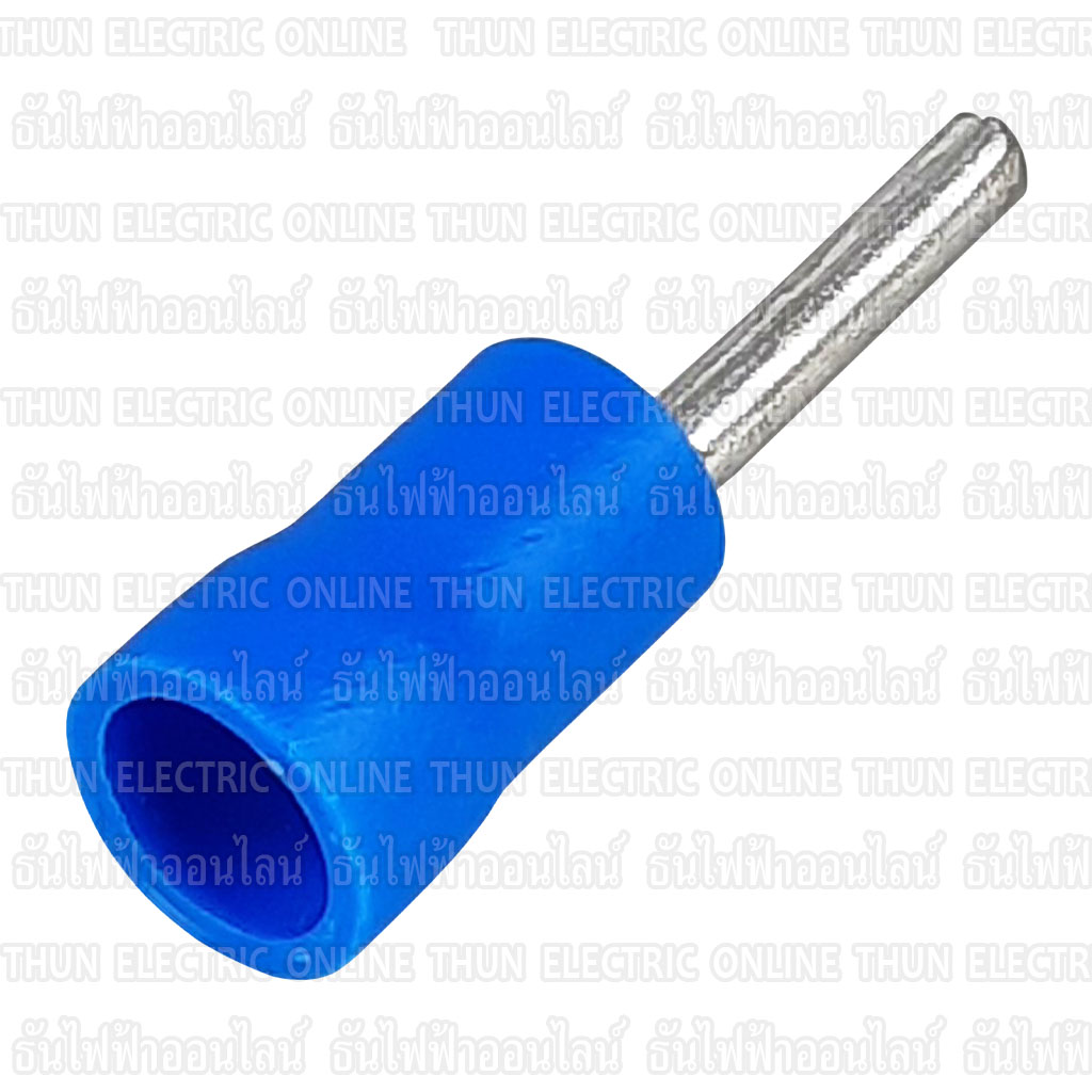 T-Lug PIN2.5AF สั่งพิเศษ หางปลาก้านไม้ขีด แบบกลมหุ้ม สีน้ำเงิน (ขายยก ...